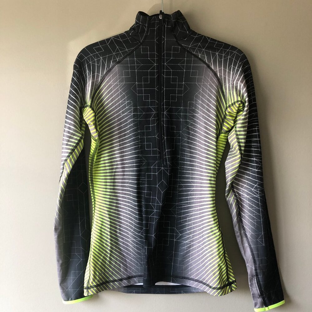 Nike | Pro Black & Yellow 1/2 Zip Pullover